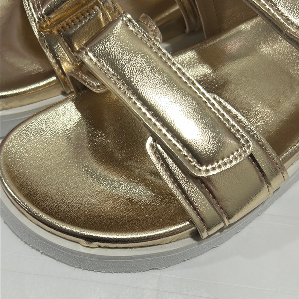 Modatope women’s Gold flat Sandals NWT size 8.. - Picture 4 of 12